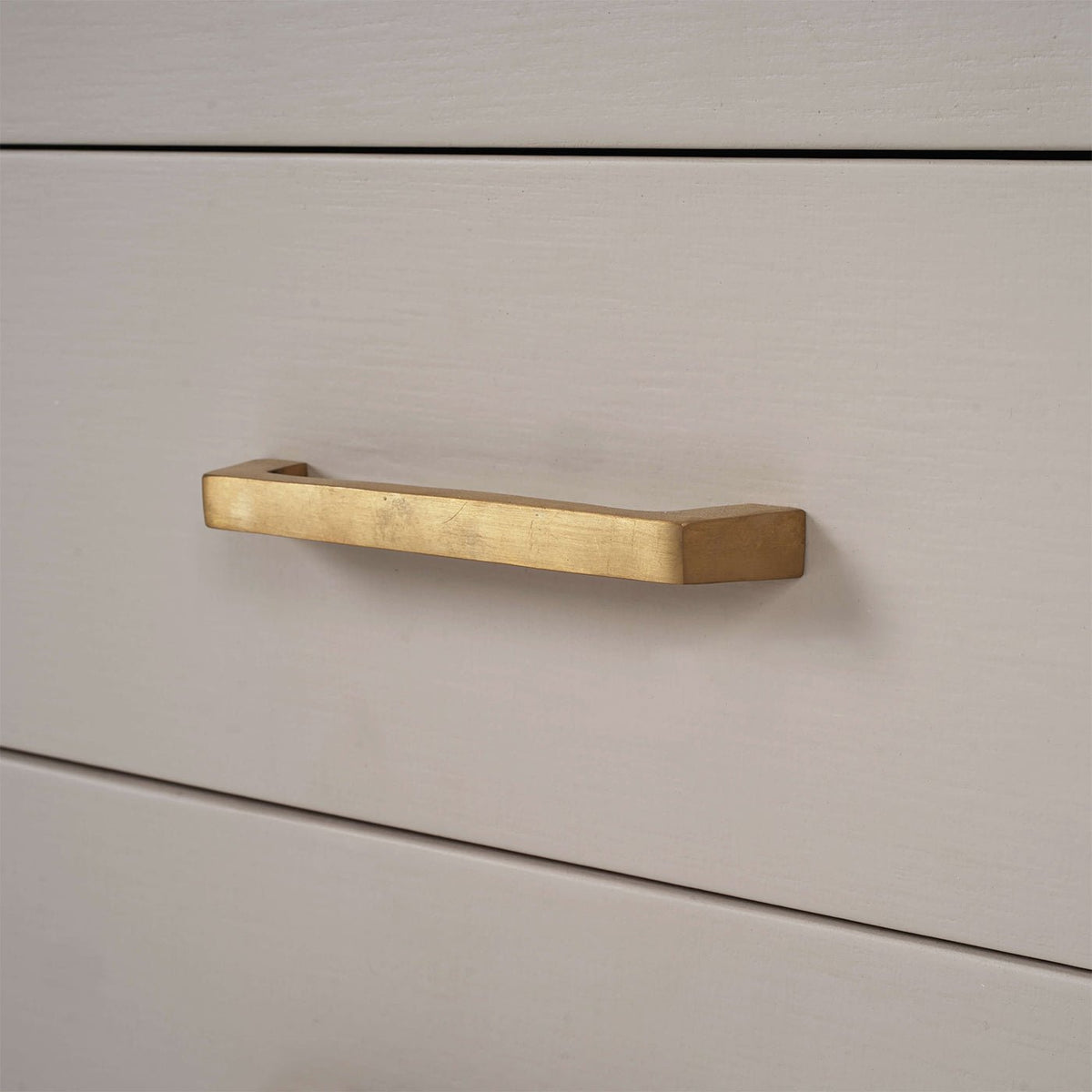 Linen Wrapped Modern Scandinavian Nightstand - English Georgian America