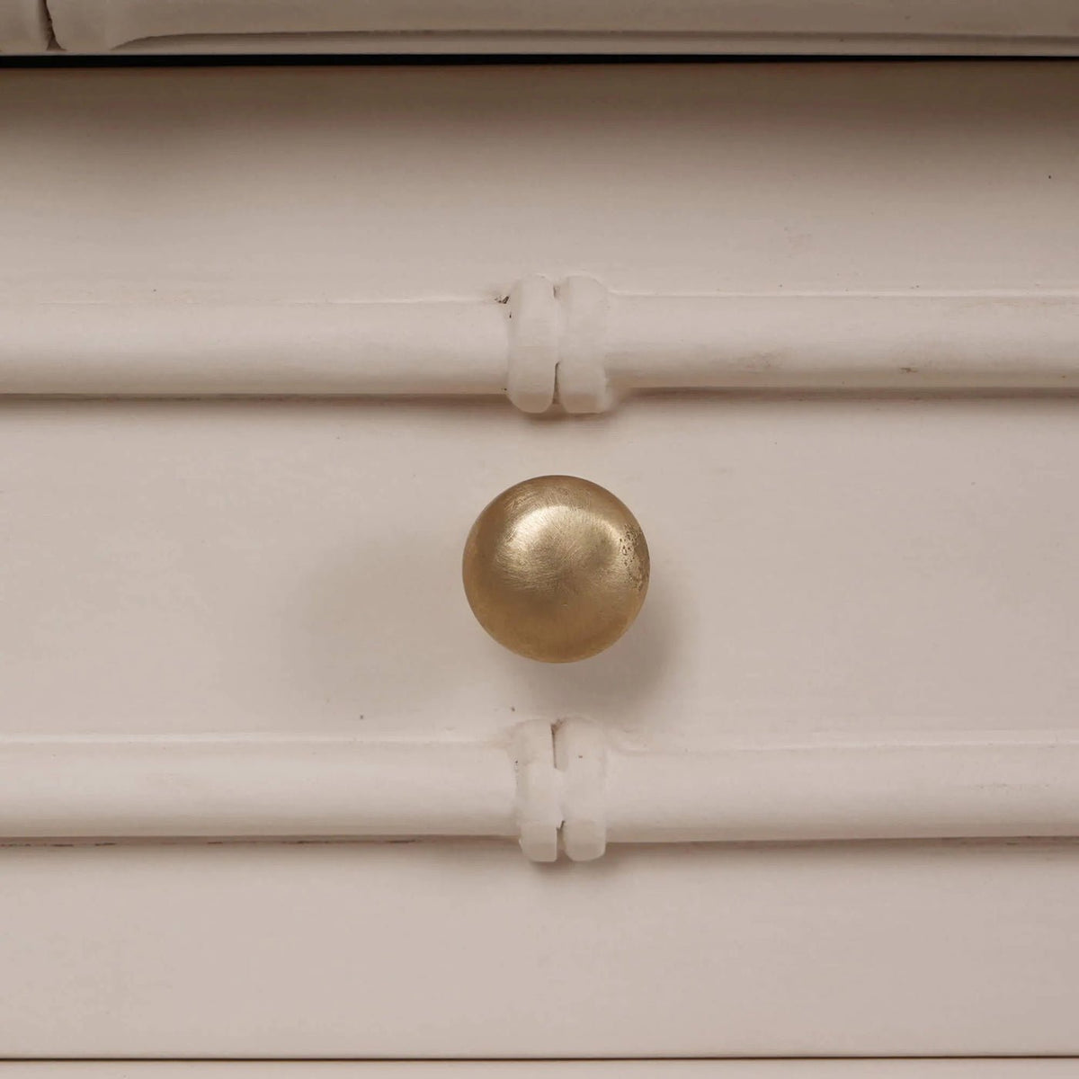 Long Faux Bamboo Console Table - English Georgian America