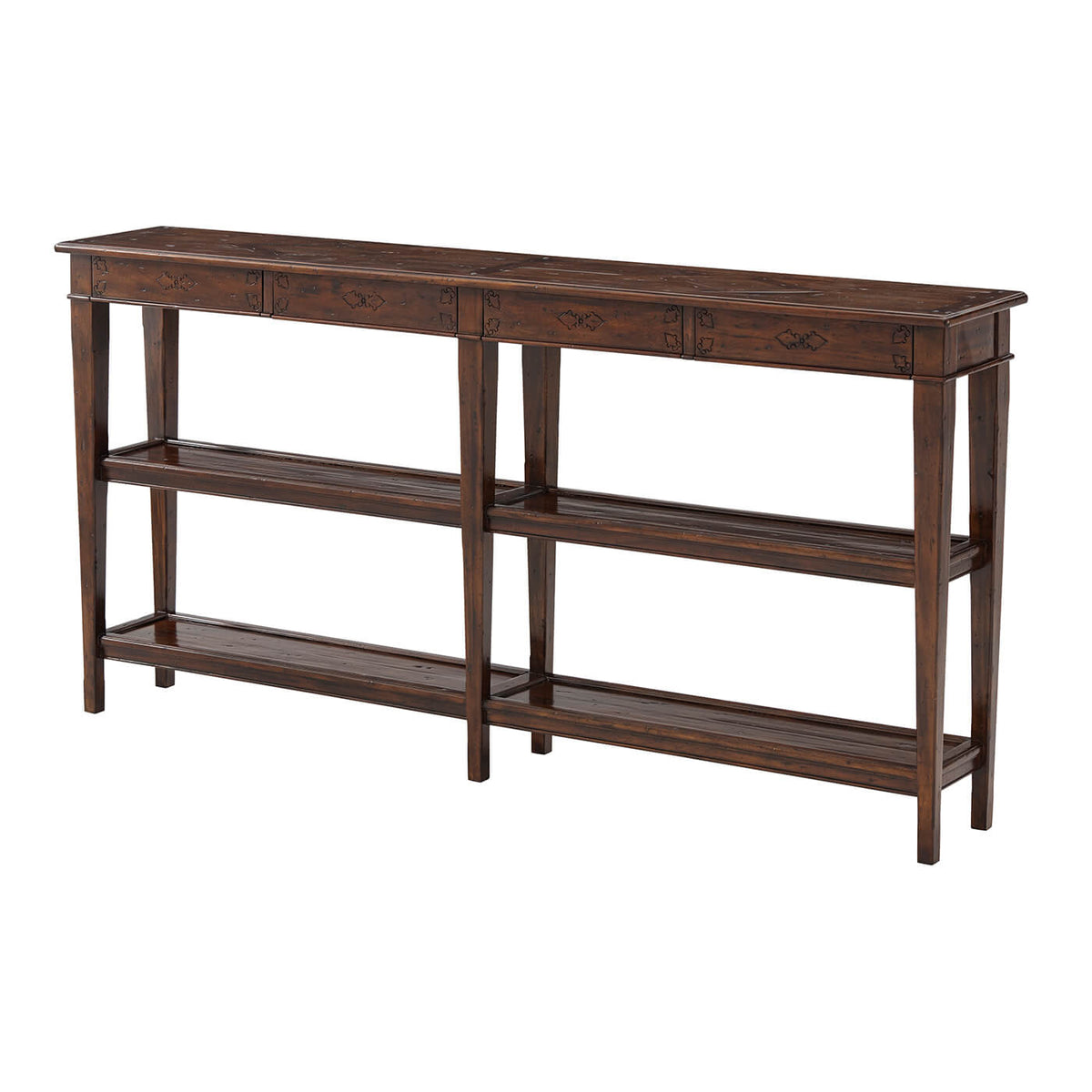 Long French Provincial Console Table - English Georgian America