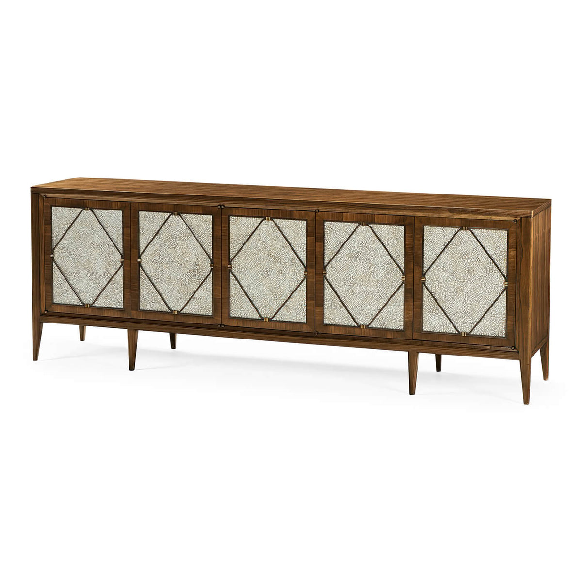 Long Mid Century Media Cabinet - English Georgian America