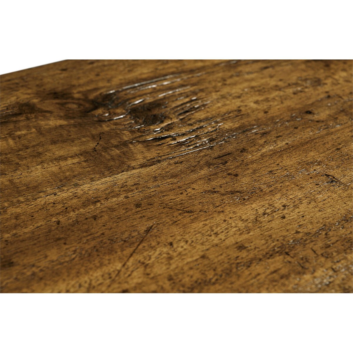 Long Narrow Country Console - Walnut Finish - English Georgian America