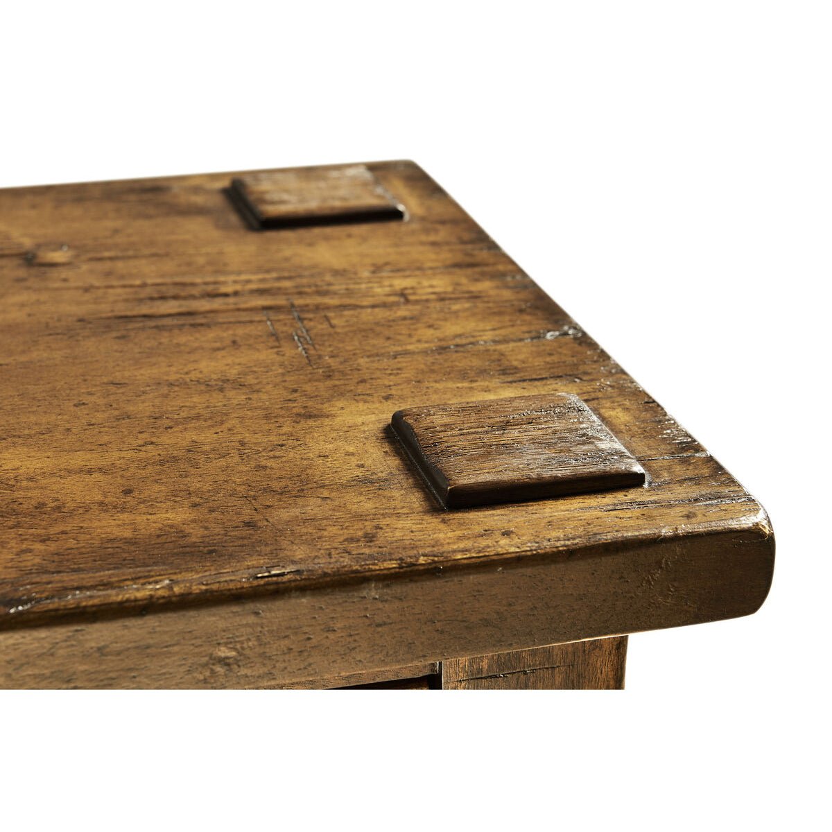 Long Narrow Country Console - Walnut Finish - English Georgian America