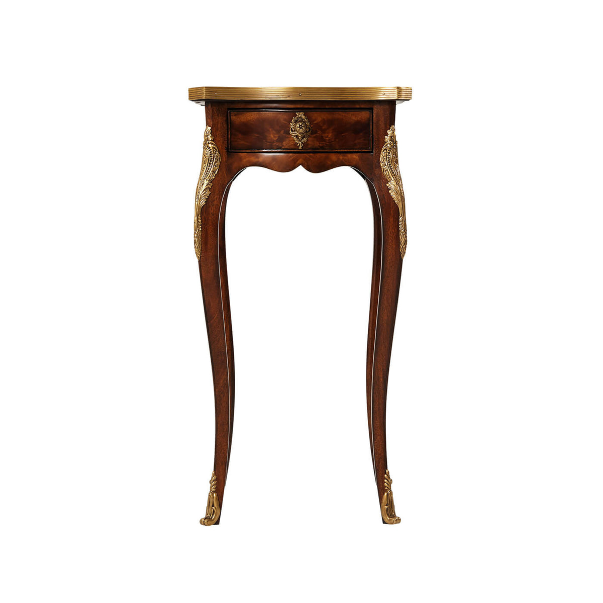 Louis XV Serpentine Sided Side Table - English Georgian America