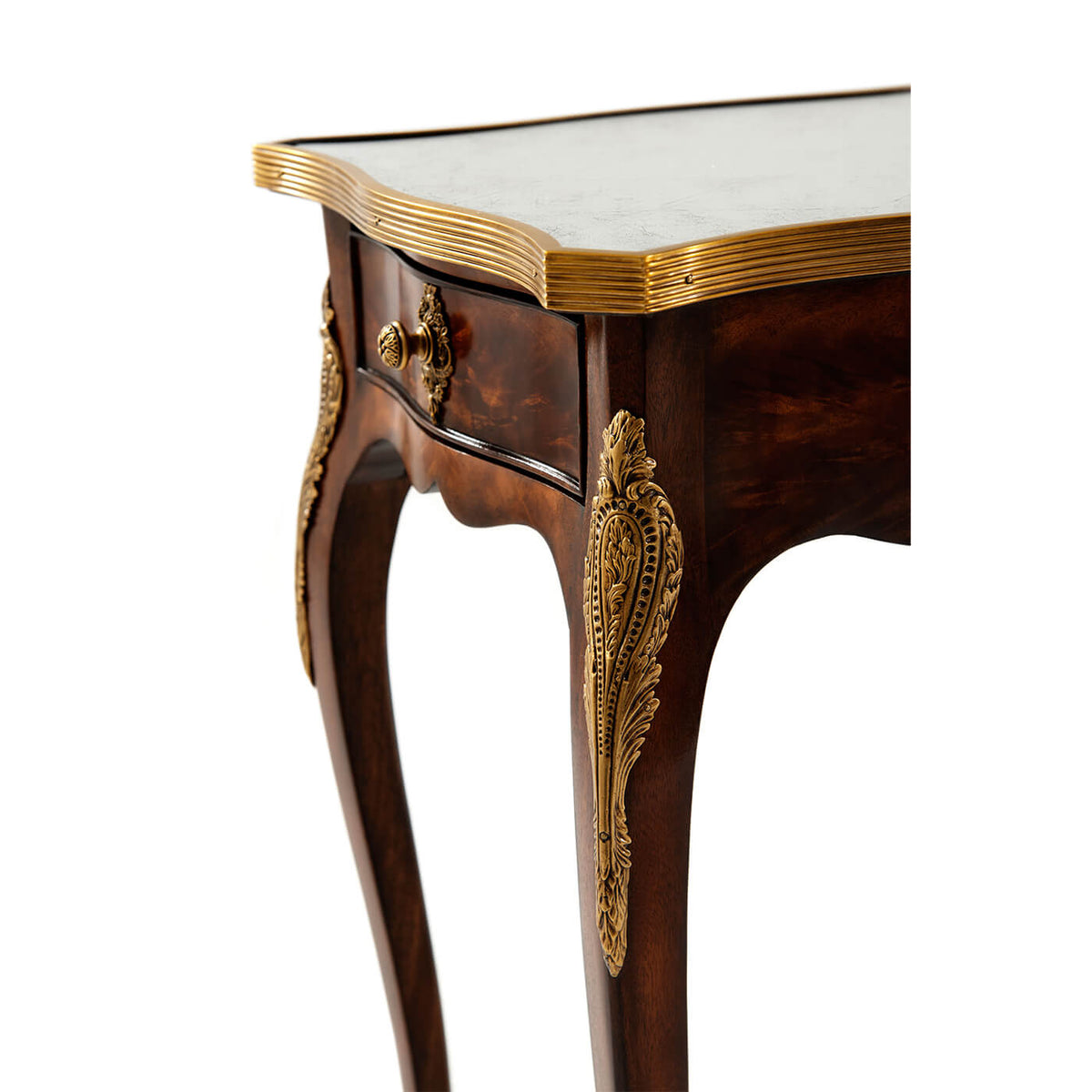 Louis XV Serpentine Sided Side Table - English Georgian America