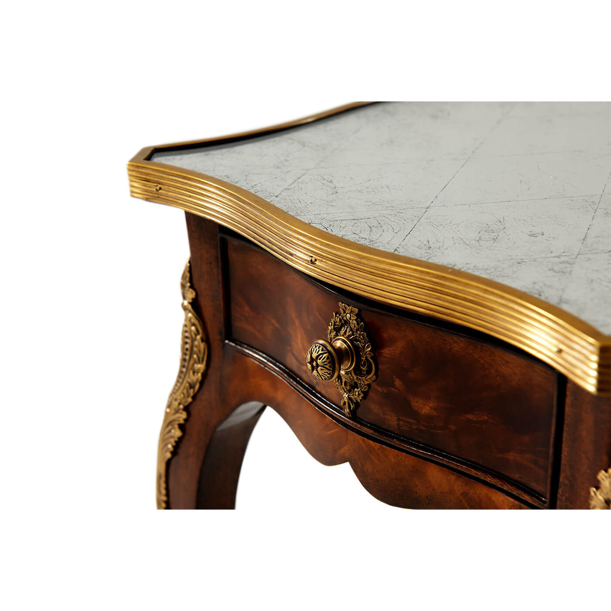 Louis XV Serpentine Sided Side Table - English Georgian America