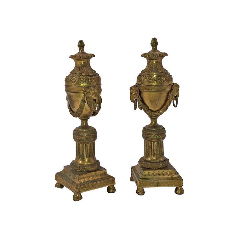 Louis XVI Bronze Cassollettes - English Georgian America