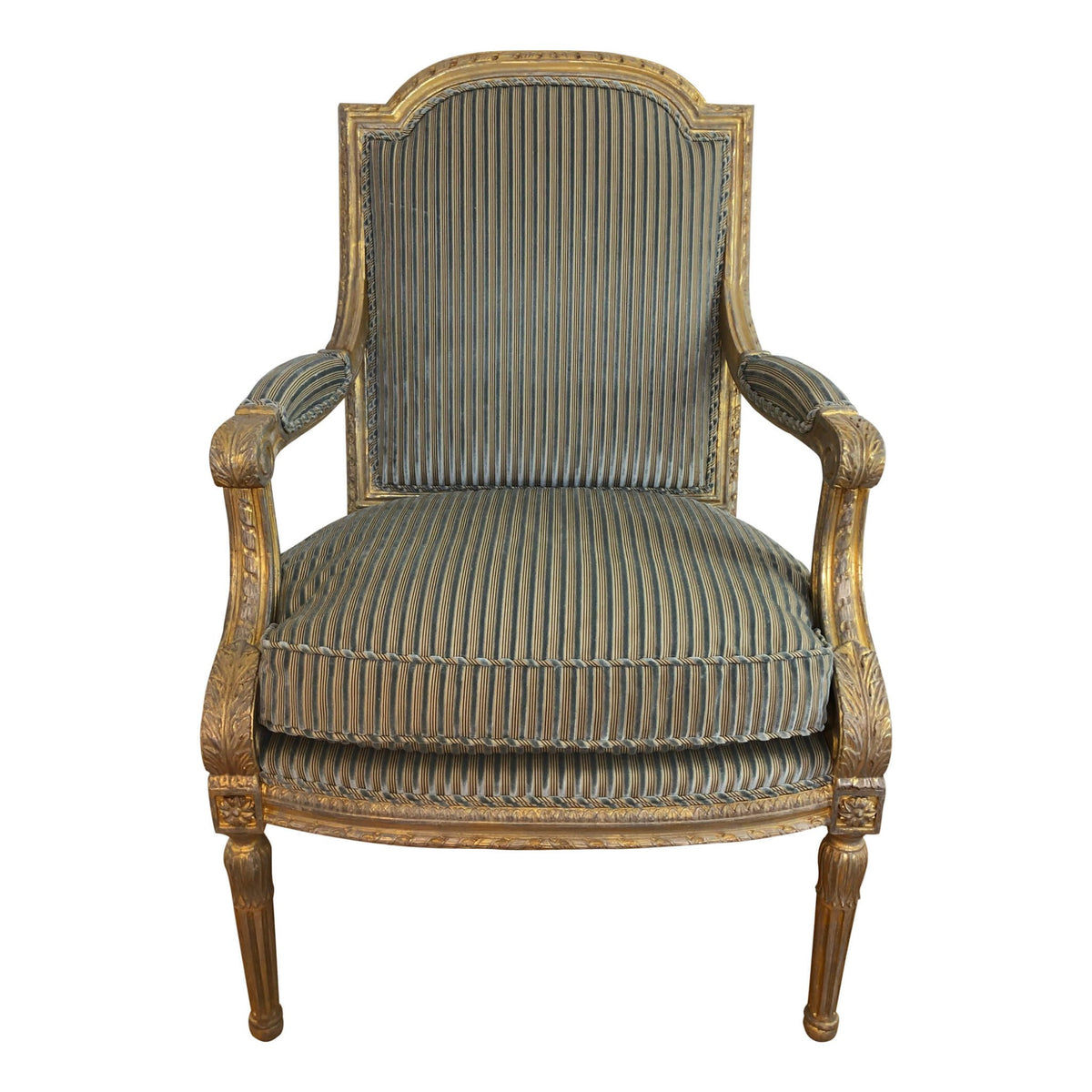 Louis XVI Carved Fauteuil a La Reine - English Georgian America