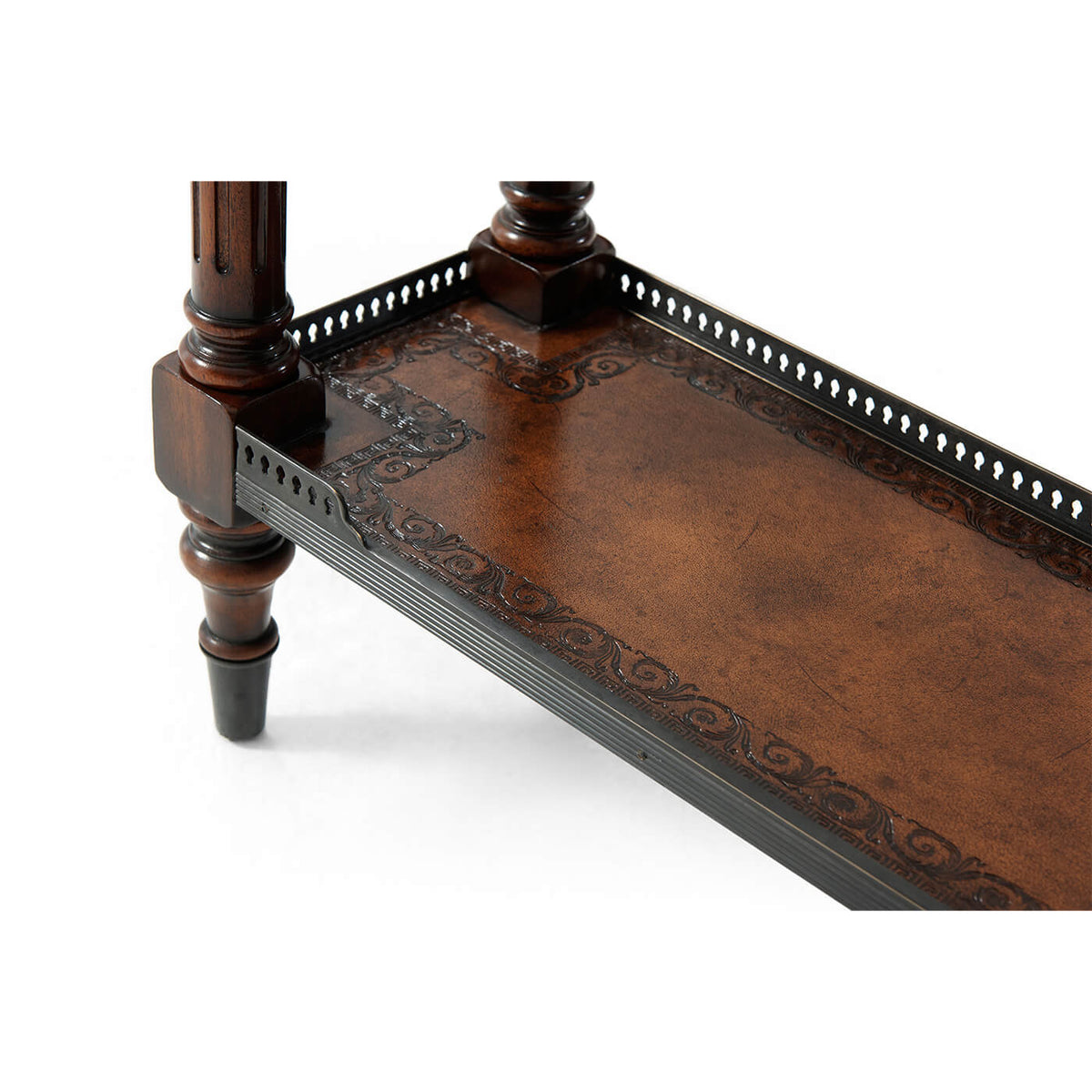 Louis XVI Leather Console Table - English Georgian America