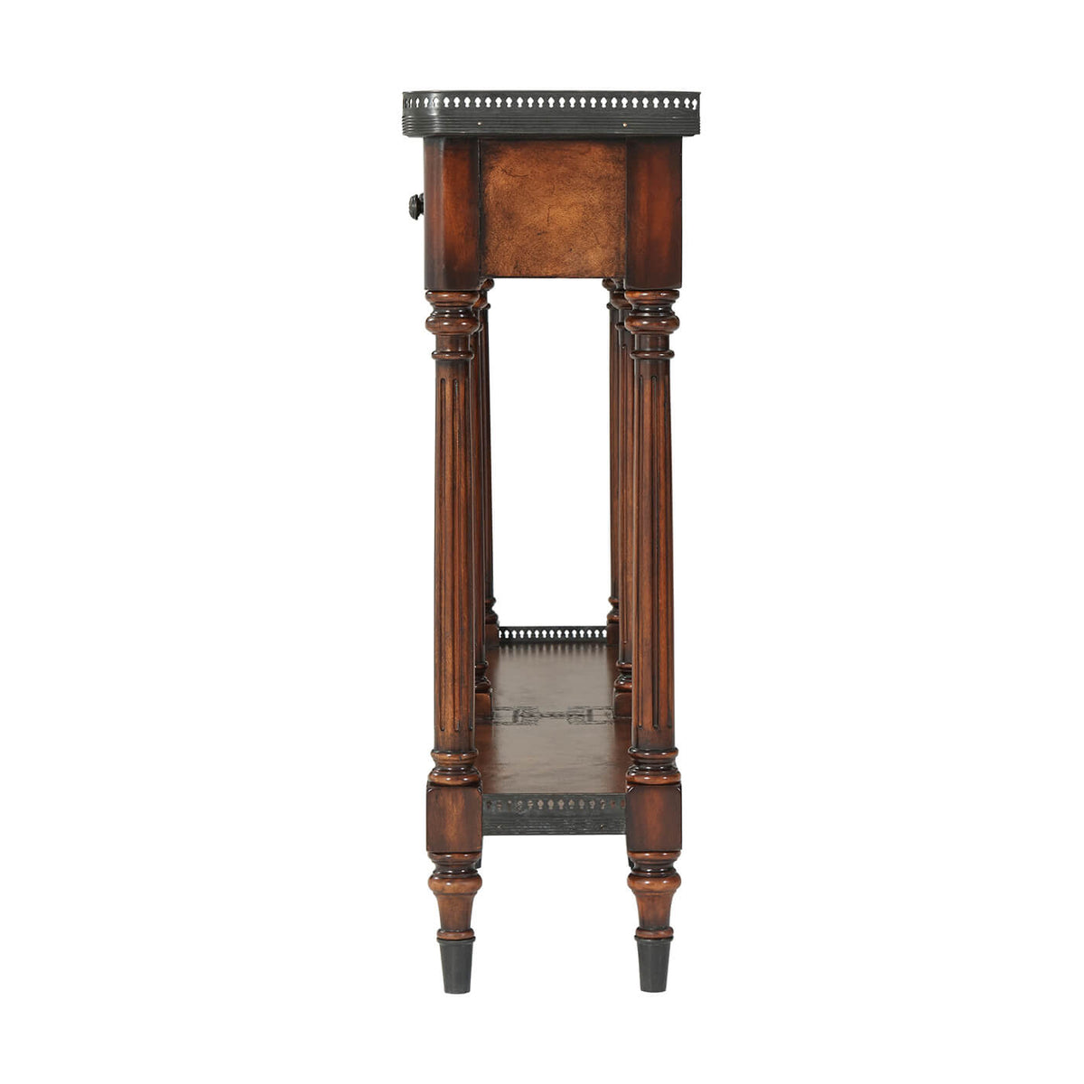 Louis XVI Leather Console Table - English Georgian America