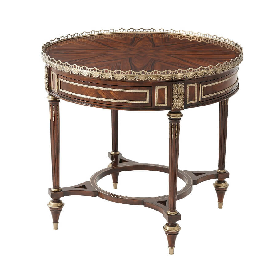 Louis XVI Mahogany Center Table - English Georgian America