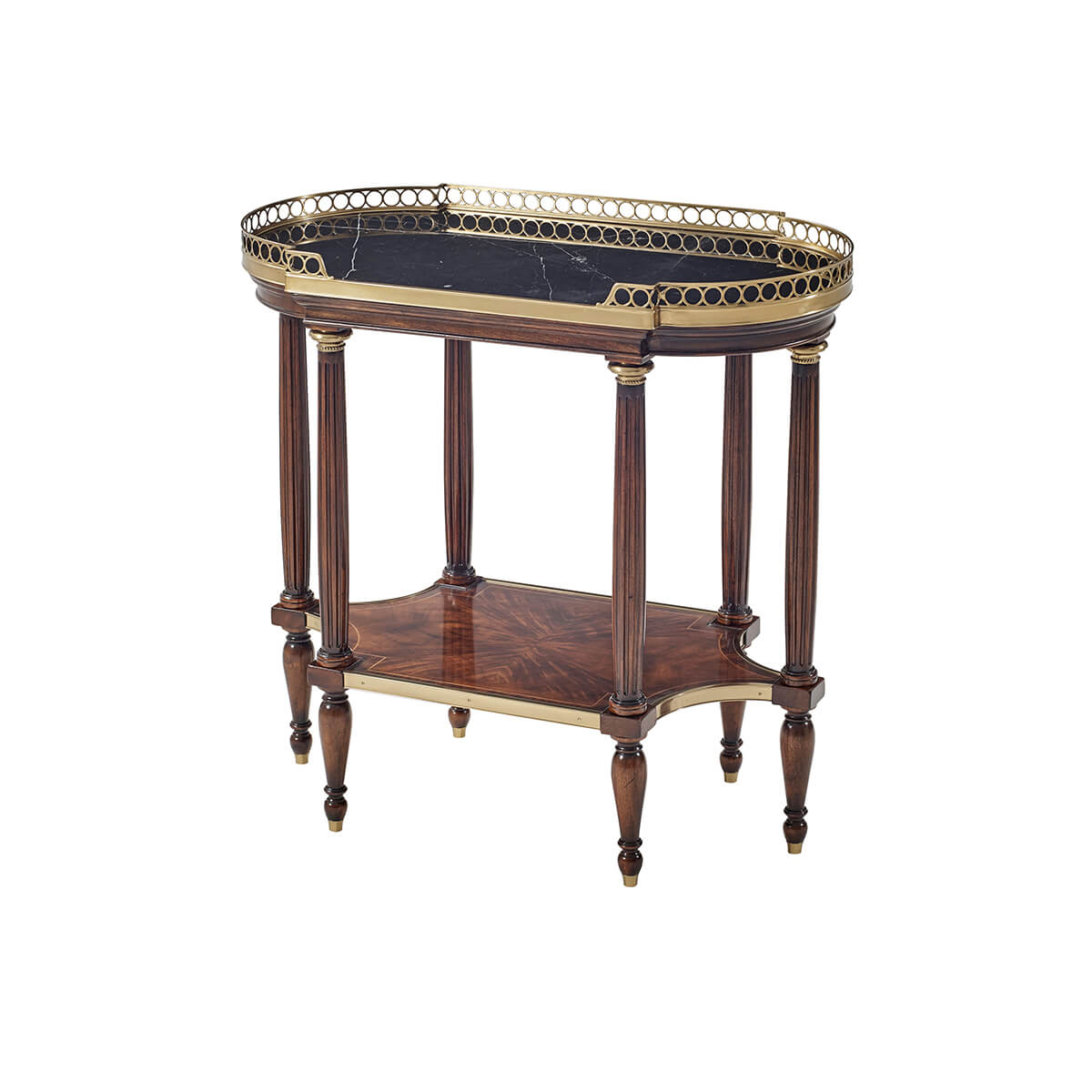 Louis XVI Marble Top Lamp Table - English Georgian America