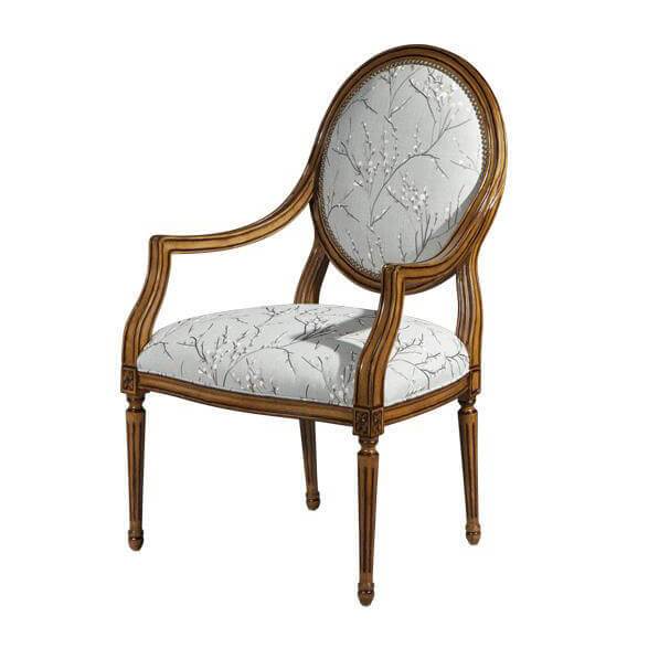 Louis XVI Oval Back Armchair - English Georgian America