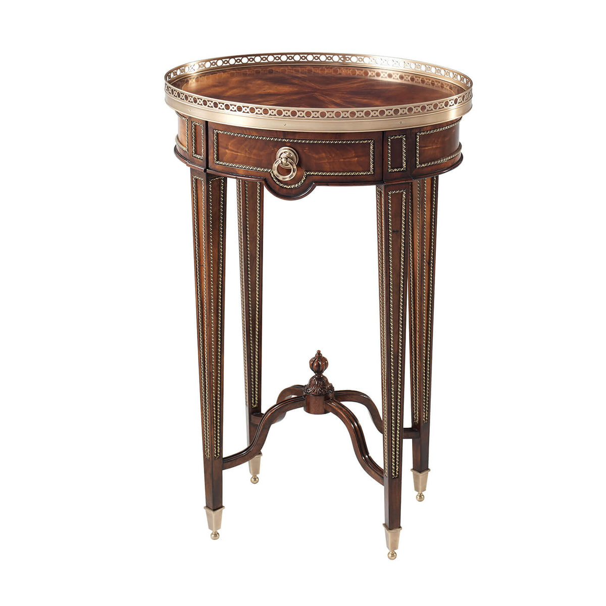 Louis XVI Oval End Table - English Georgian America