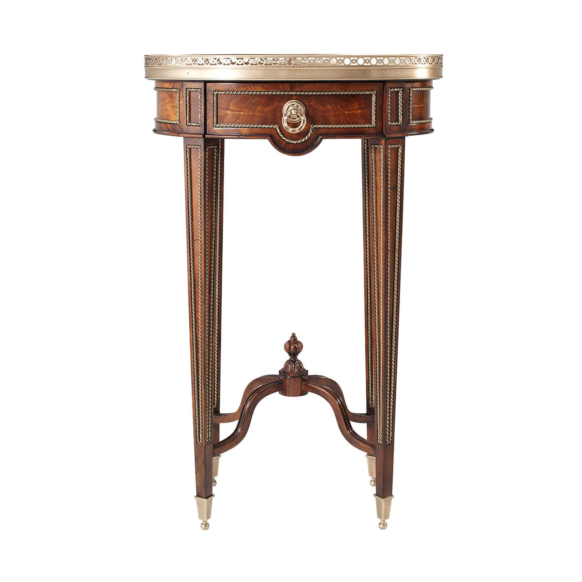 Louis XVI Oval End Table - English Georgian America