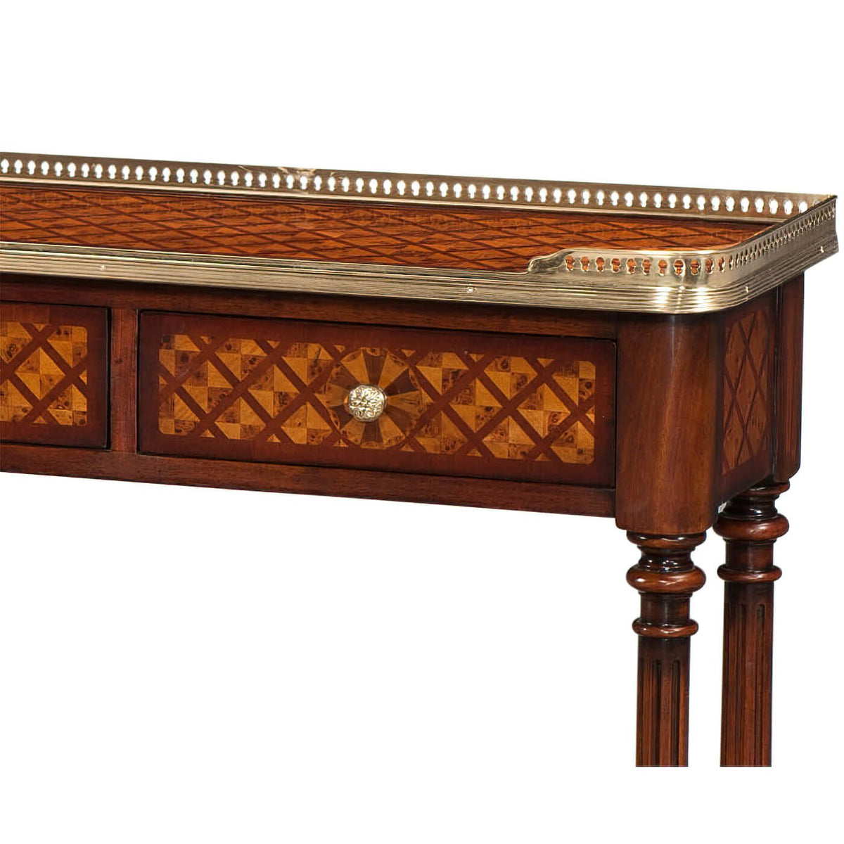 Louis XVI Parquetry Console Table - English Georgian America