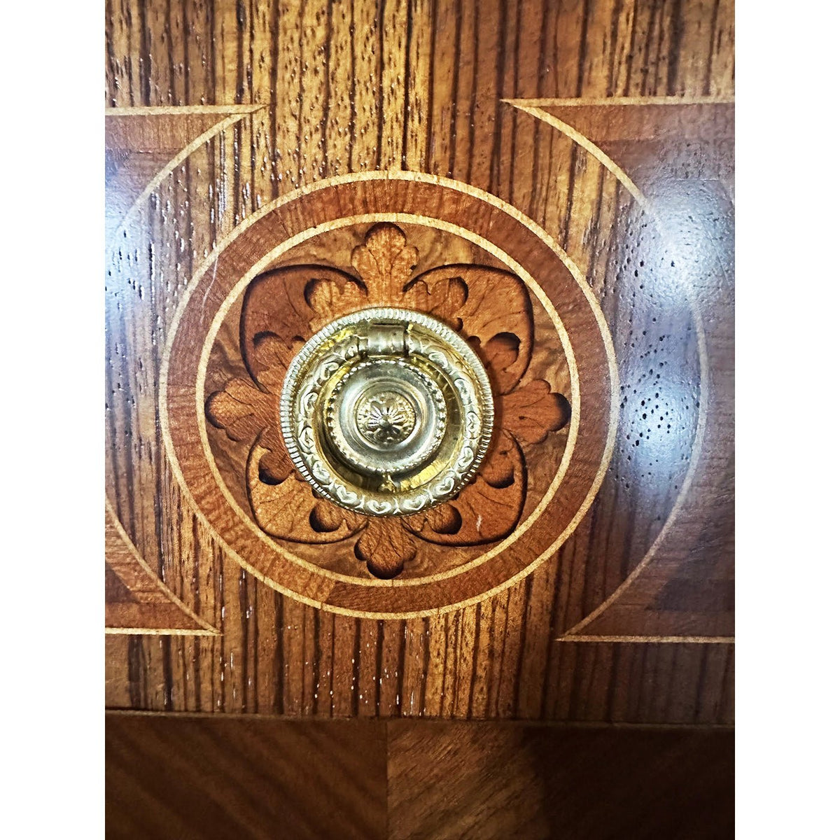 Louis XVI Style Burl Chest - English Georgian America