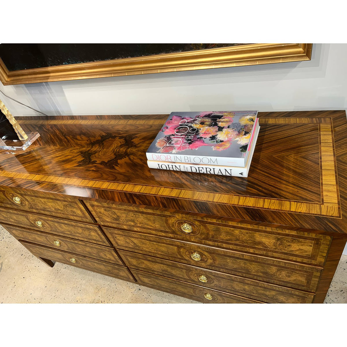 Louis XVI Style Burl Dresser - English Georgian America