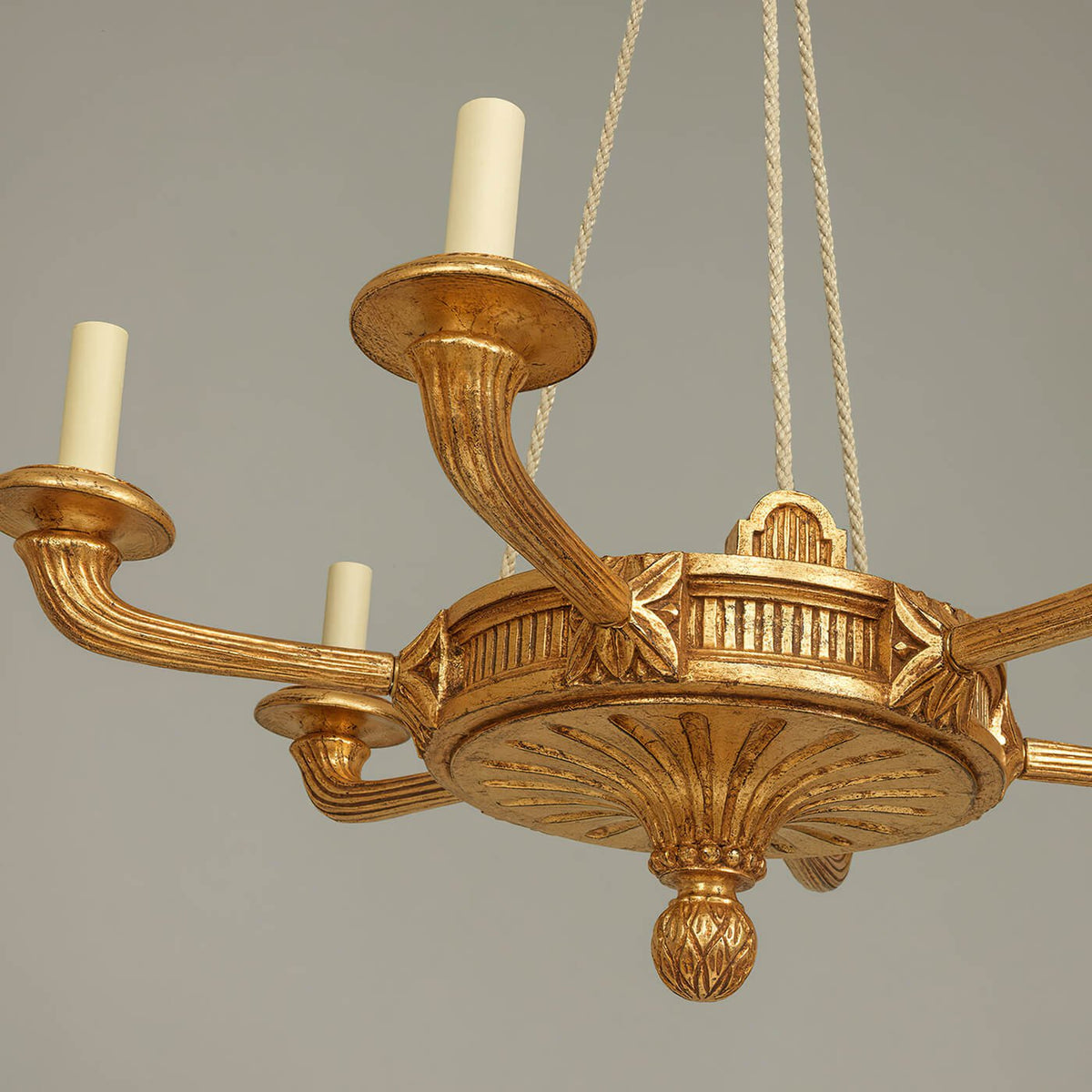 Louis XVI Style Giltwood Chandelier - English Georgian America