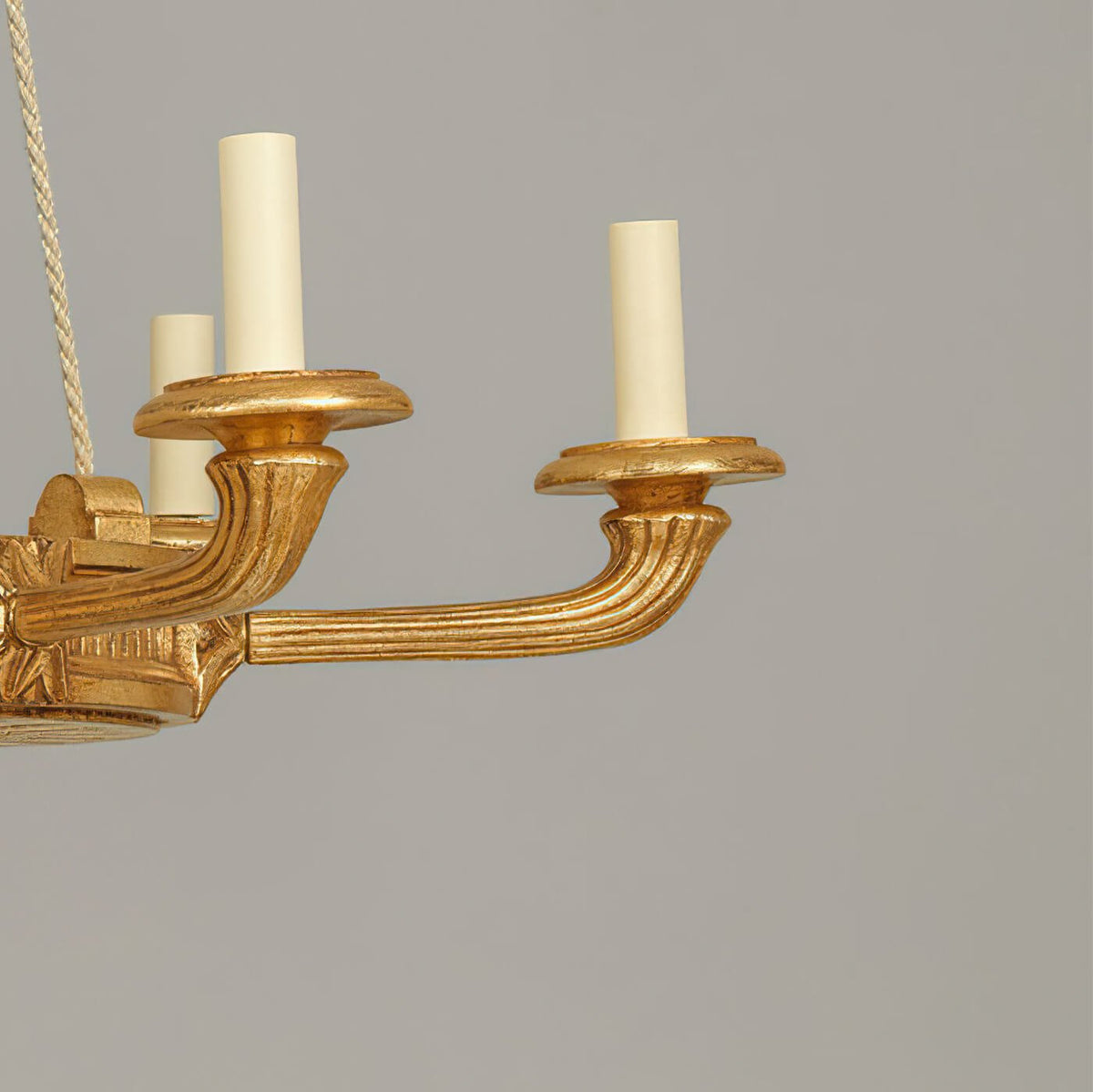 Louis XVI Style Giltwood Chandelier - English Georgian America