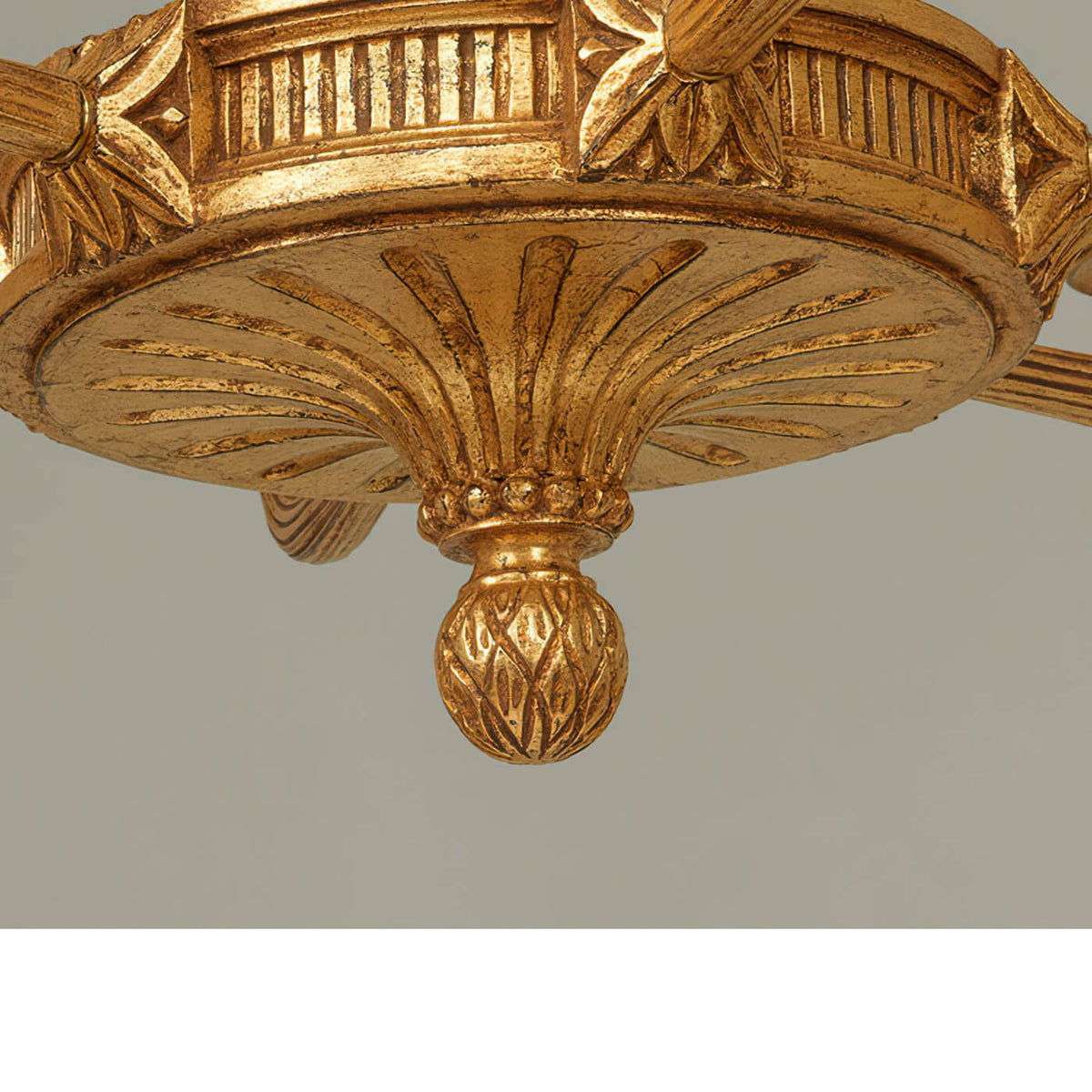Louis XVI Style Giltwood Chandelier - English Georgian America
