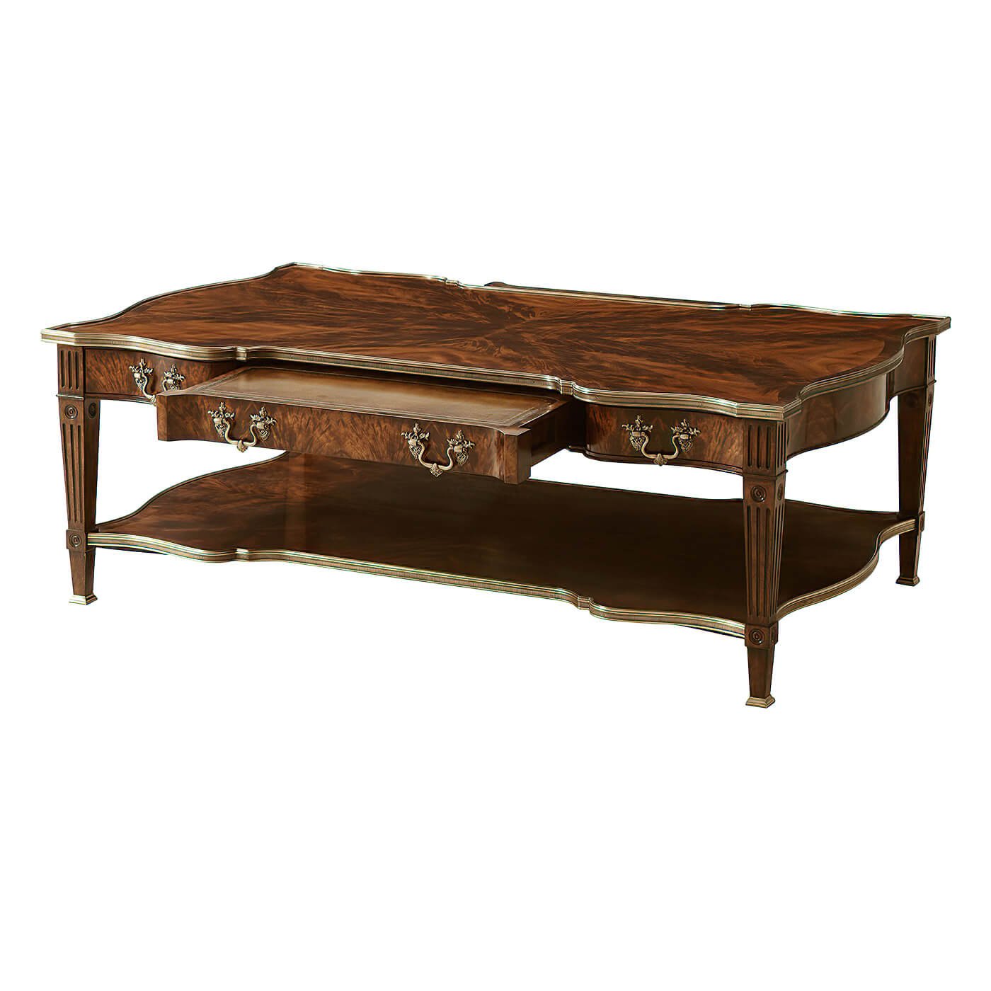 Louis XVI Style Mahogany Cocktail Table - English Georgian America