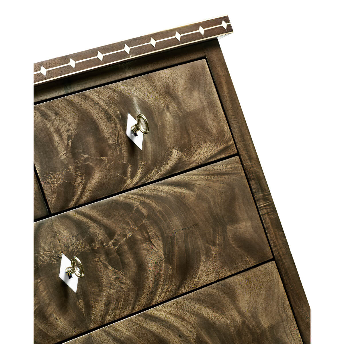 Mahogany Bowfront Chest - English Georgian America