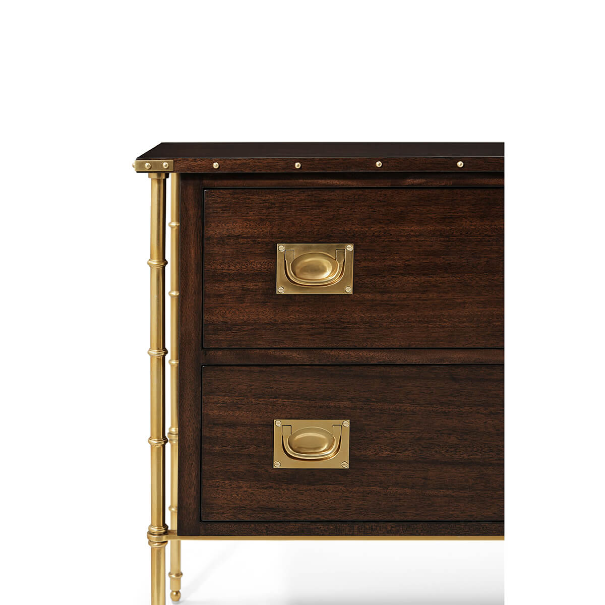 Mahogany Mid Century Modern Nightstand - English Georgian America