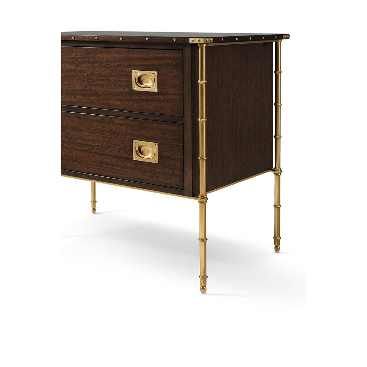 Mahogany Mid Century Modern Nightstand - English Georgian America