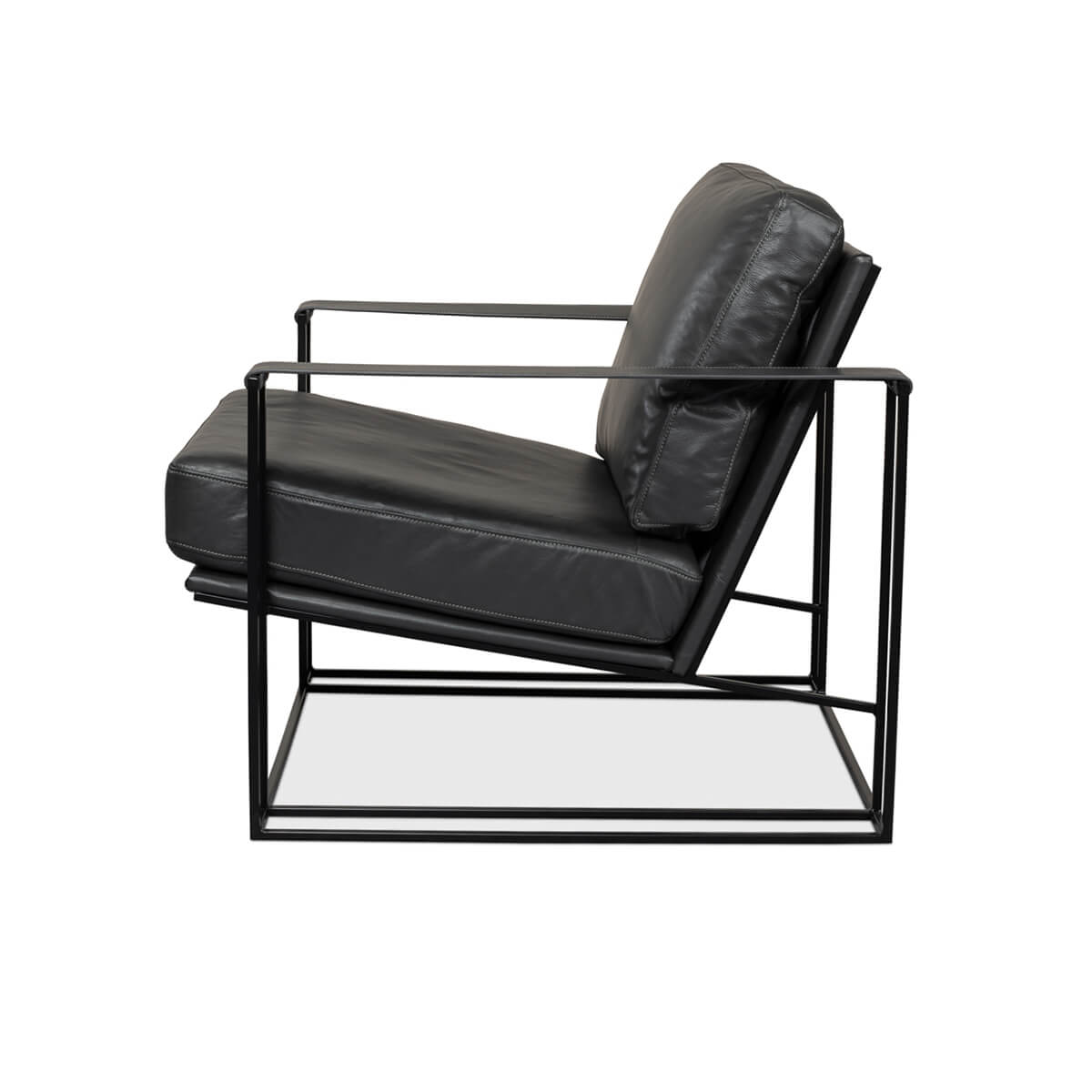 Manhattan Leather Armchair - English Georgian America