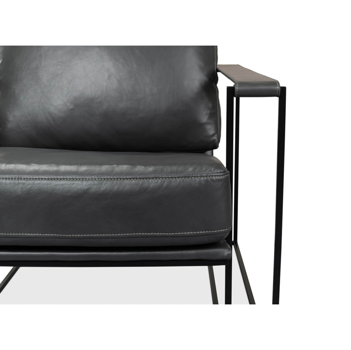 Manhattan Leather Armchair - English Georgian America