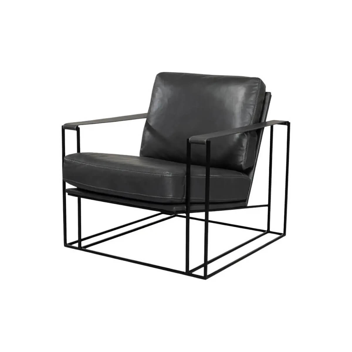 Manhattan Leather Armchair - English Georgian America