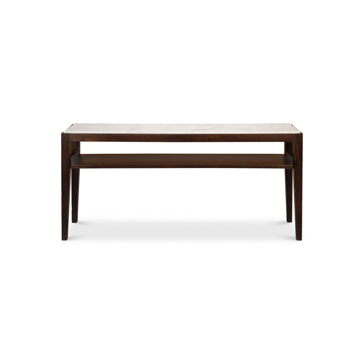 Marble Top Two Tier Console Table - English Georgian America