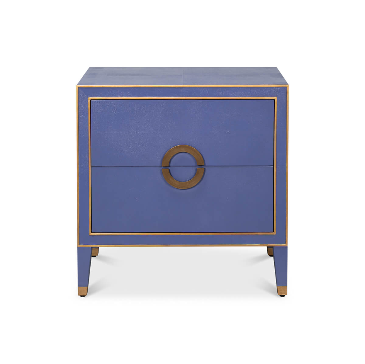 Marlin Blue Modern Nightstand - English Georgian America