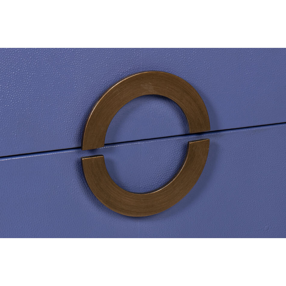 Marlin Blue Modern Nightstand - English Georgian America