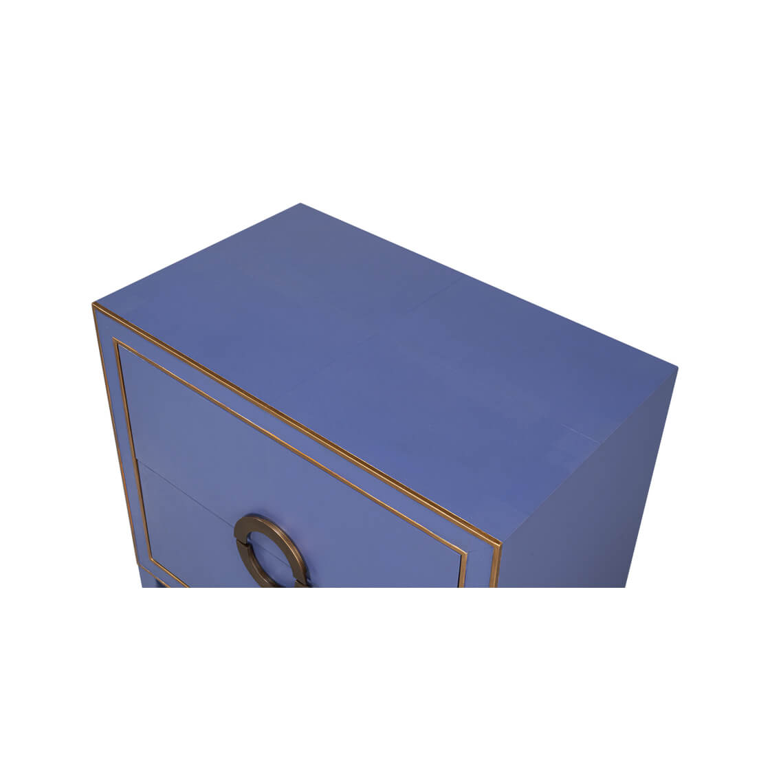 Marlin Blue Modern Nightstand - English Georgian America