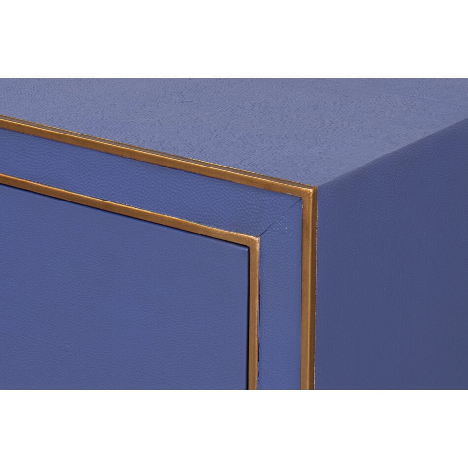 Marlin Blue Modern Nightstand - English Georgian America