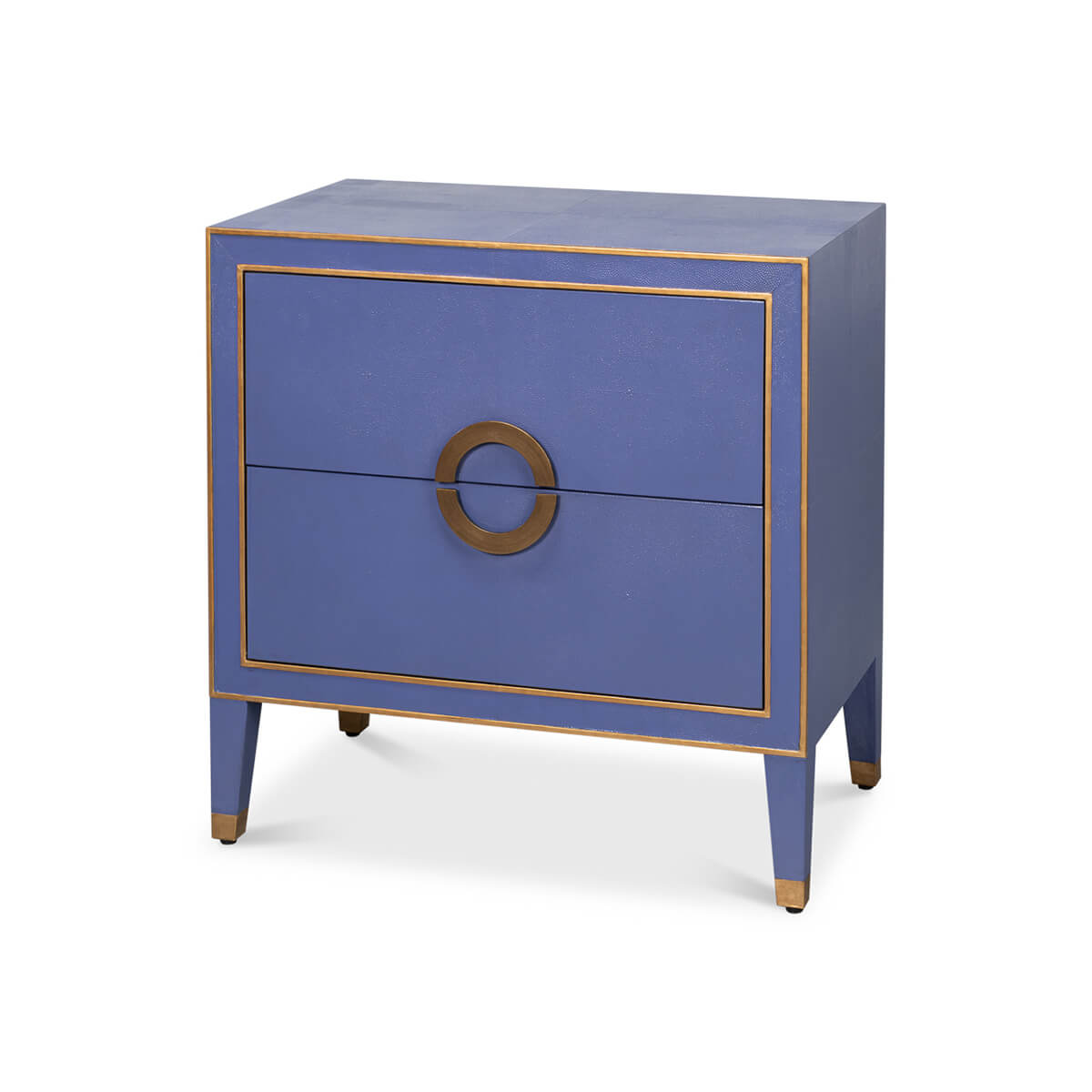 Marlin Blue Modern Nightstand - English Georgian America