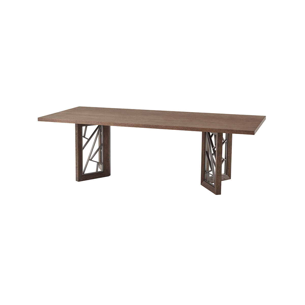 Medium Modern Oak Dining Table - English Georgian America