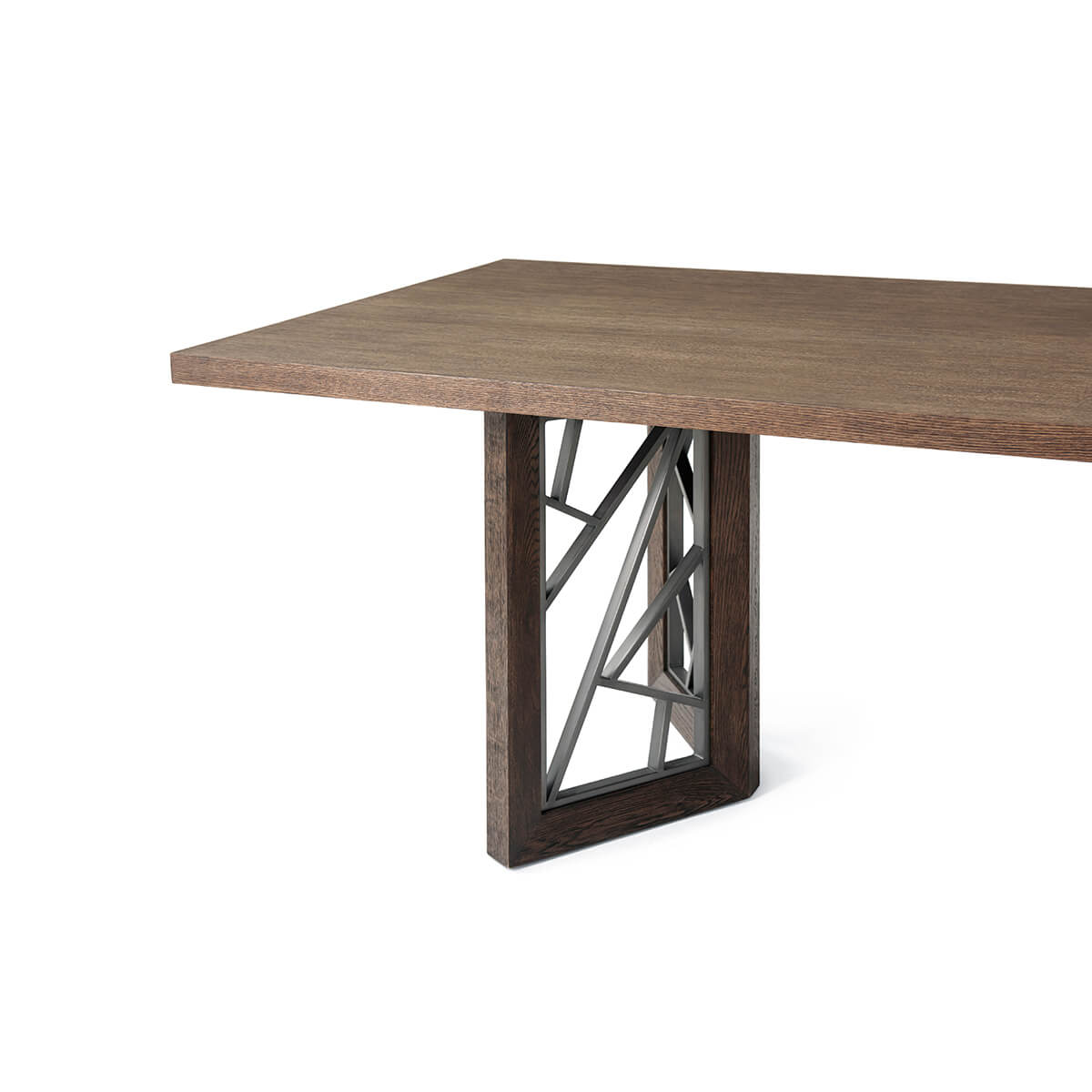 Medium Modern Oak Dining Table - English Georgian America
