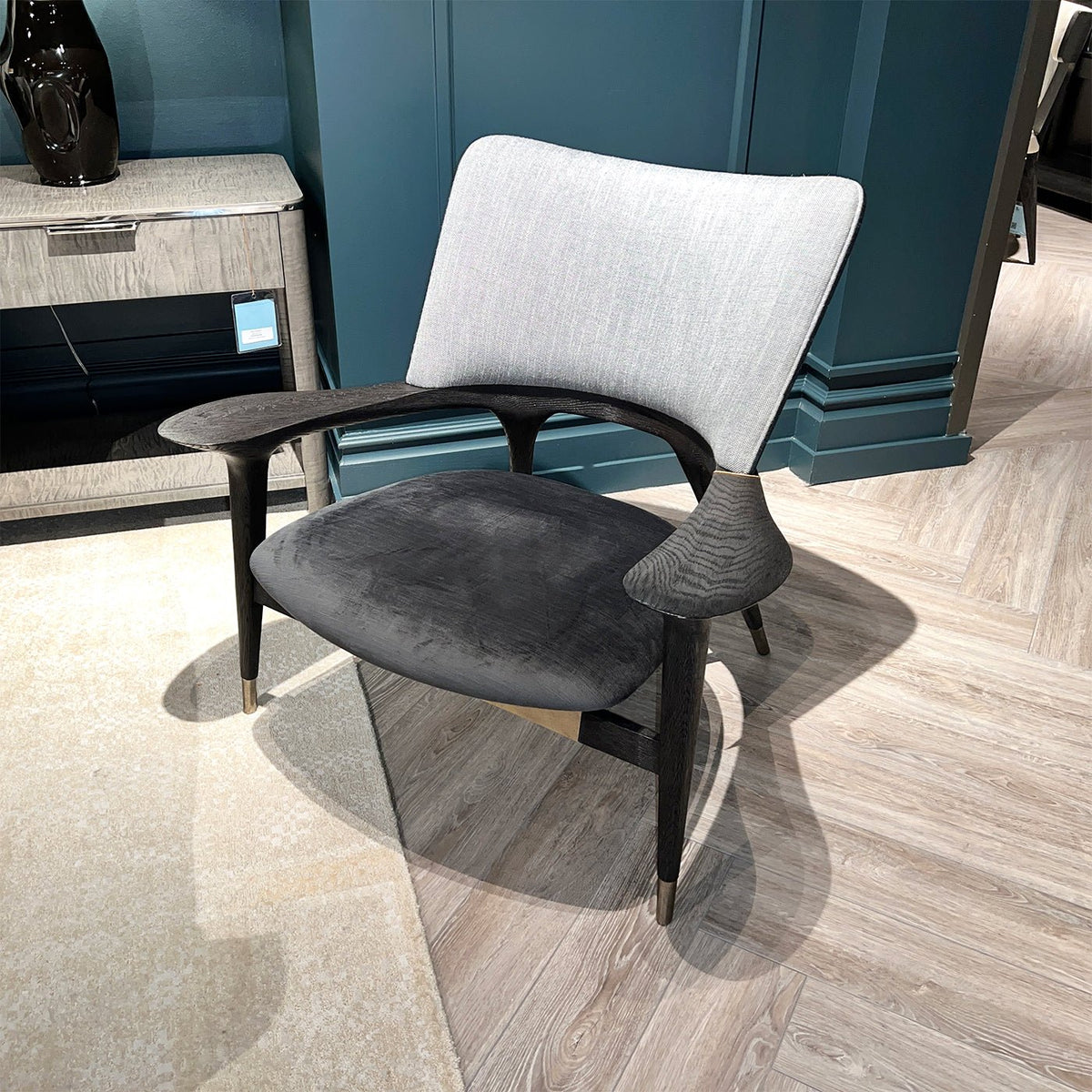 Mid Century Accent Chair - Charcoal - English Georgian America