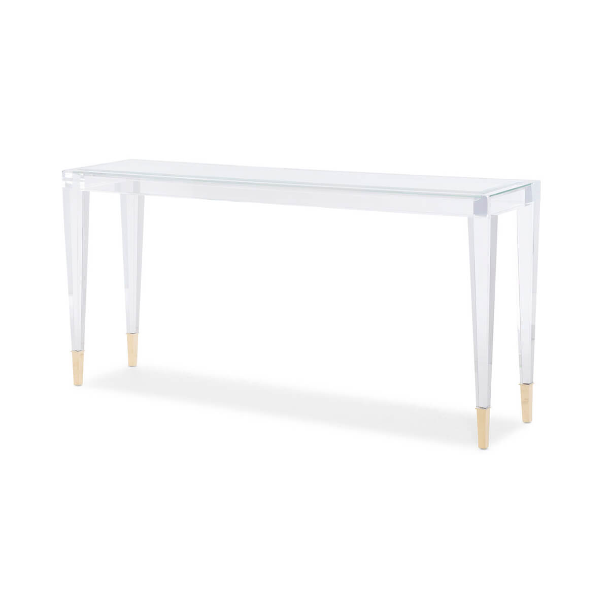 Mid Century Acrylic Console Table - English Georgian America