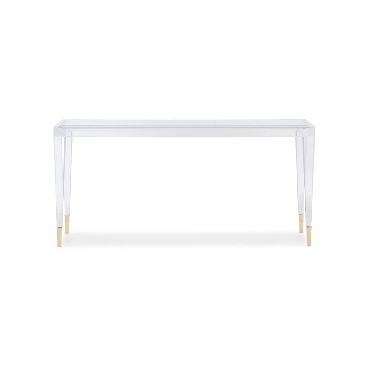 Mid Century Acrylic Console Table - English Georgian America