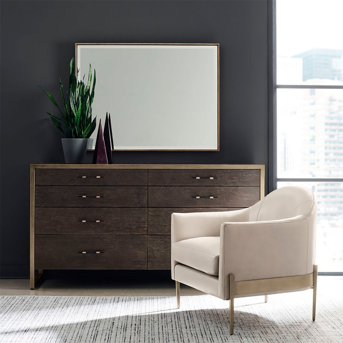 Mid Century Barrel Back Armchair - English Georgian America