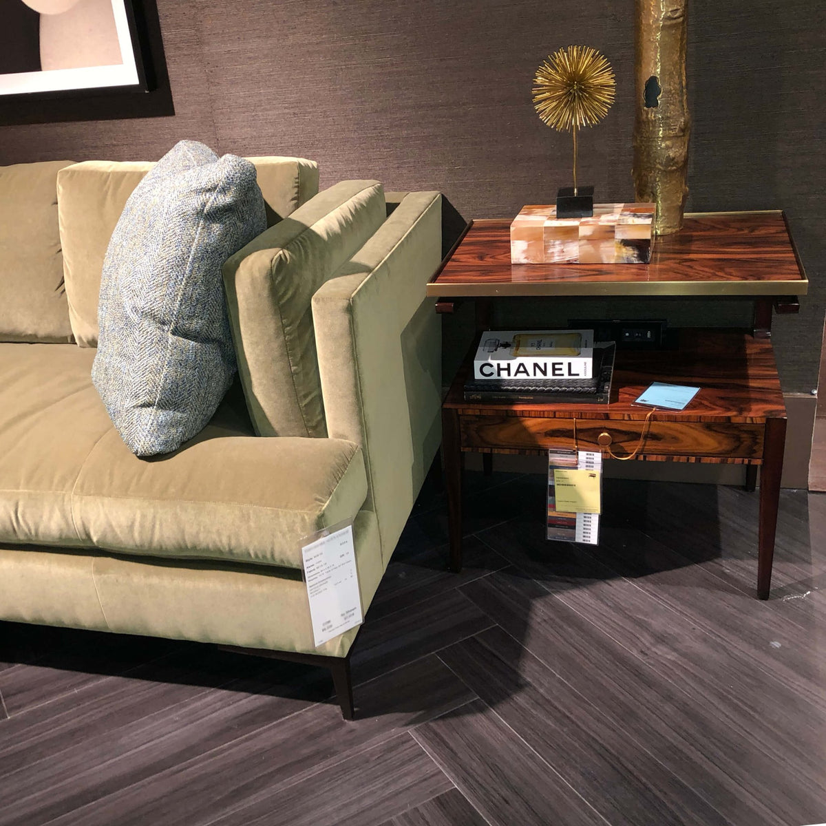 Mid Century Bedside Table - English Georgian America