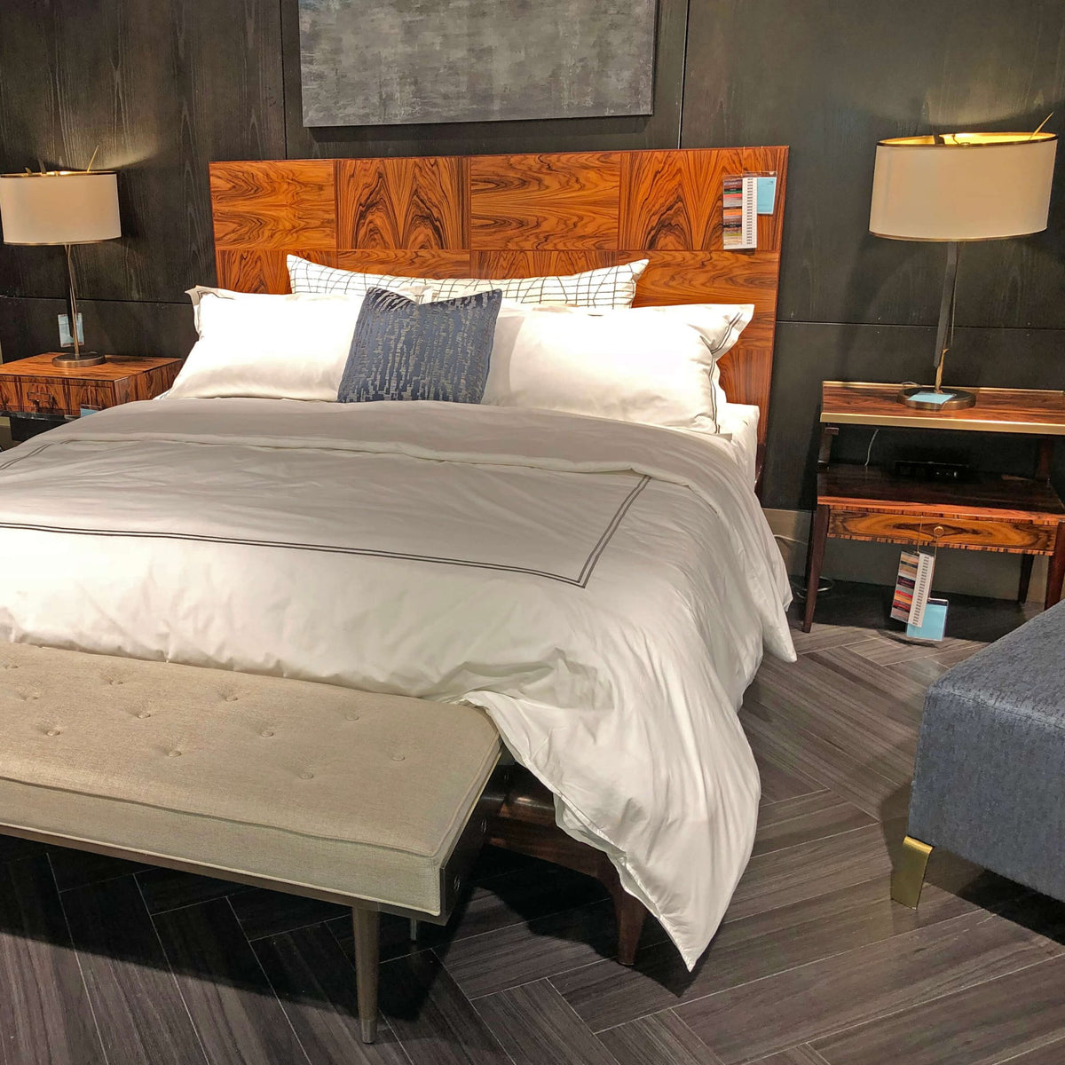 Mid Century Bedside Table - English Georgian America