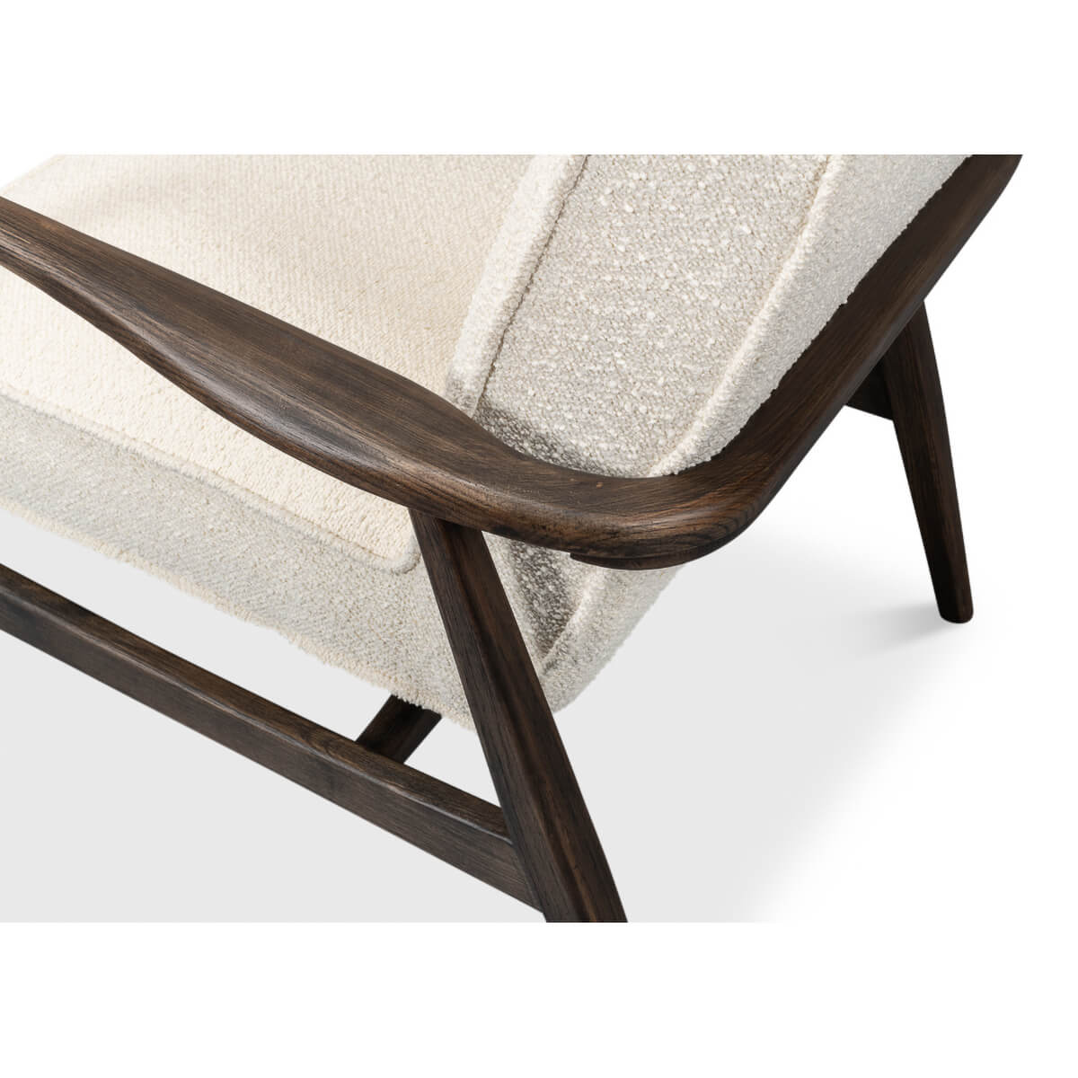 Mid Century Boucle Armchair - English Georgian America