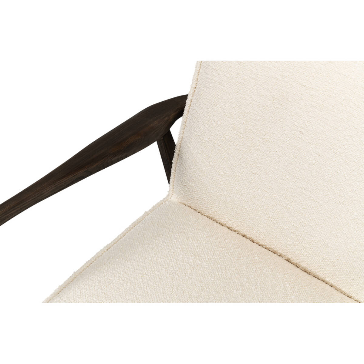 Mid Century Boucle Armchair - English Georgian America