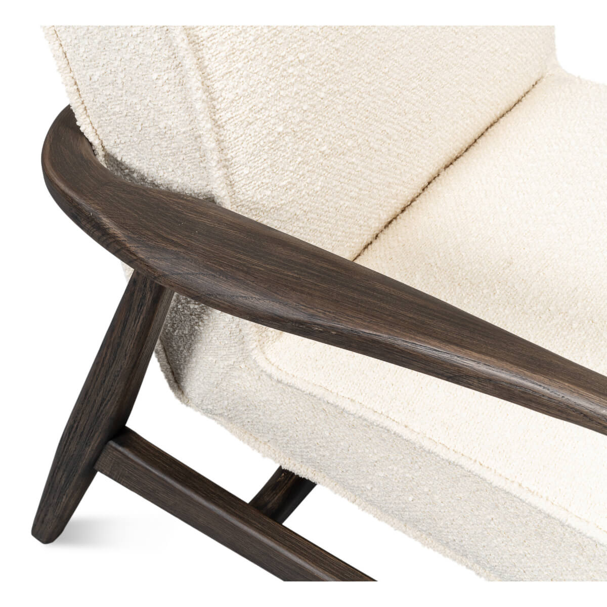 Mid Century Boucle Armchair - English Georgian America