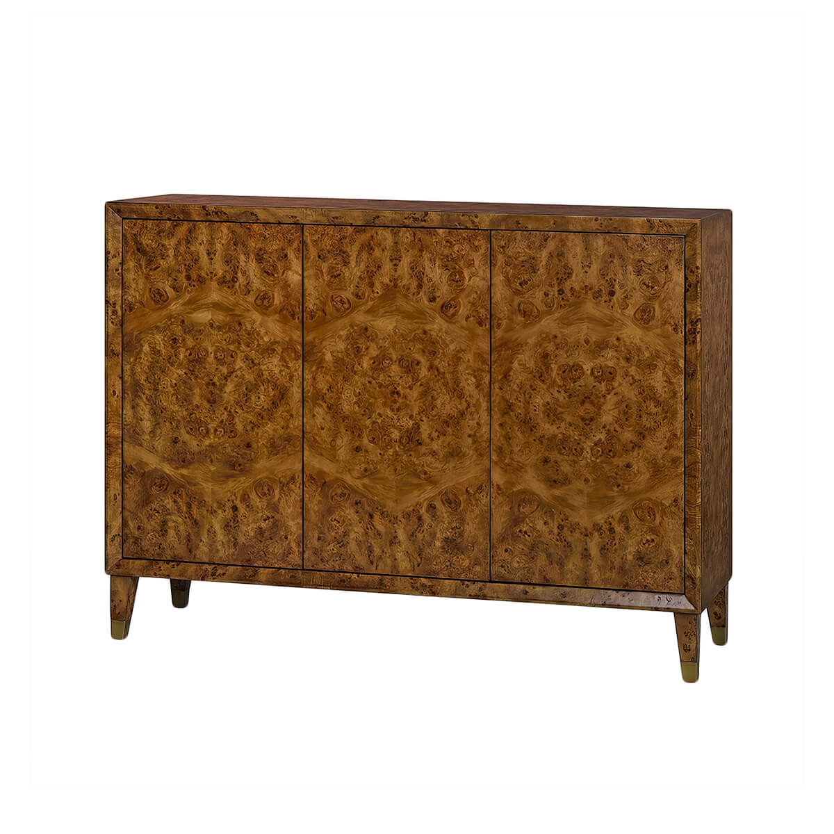 Mid Century Burl Credenza - English Georgian America