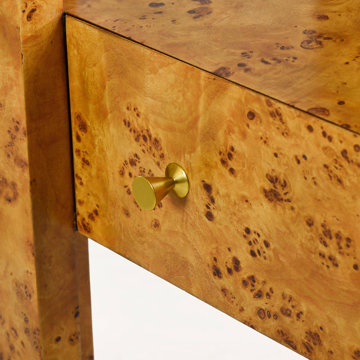 Mid Century Burl Étagère Bookshelf - English Georgian America